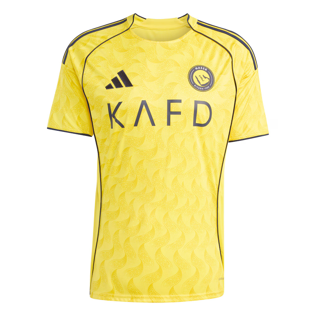 Cristiano Ronaldo Al-Nassr FC adidas 2025/26 Home Replica Player Jersey – Yellow
