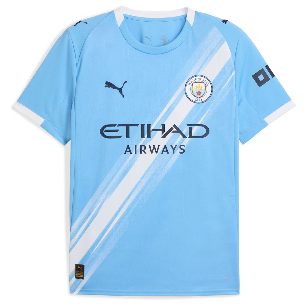 Erling Haaland Manchester City Puma 2025/26 Home Replica Player Jersey - Sky Blue
