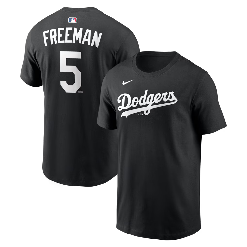 Freddie Freeman Los Angeles Dodgers Nike Name & Number T-Shirt - Black