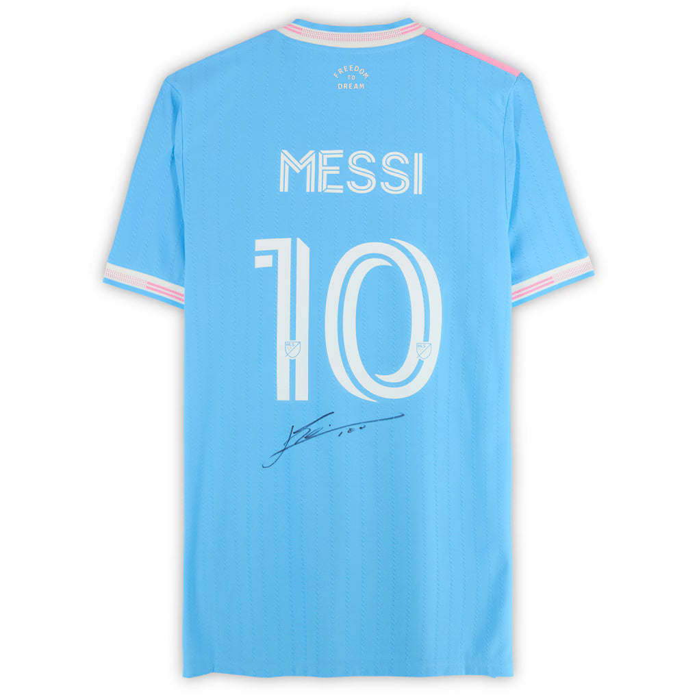 Lionel Messi Inter Miami CF Autographed Fanatics Authentic Blue adidas 2026 Jersey