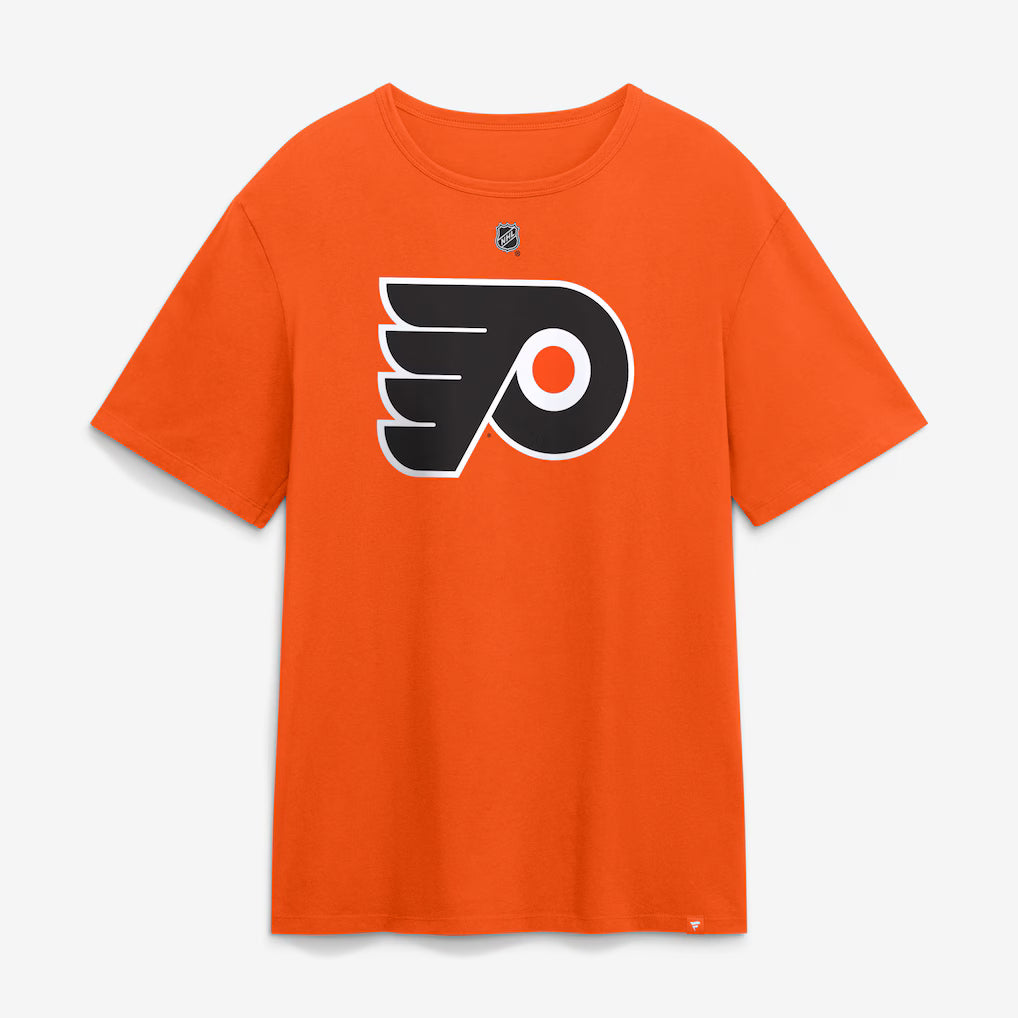 Porter Martone Philadelphia Flyers Fanatics Authentic Stack Name & Number T-Shirt - Orange