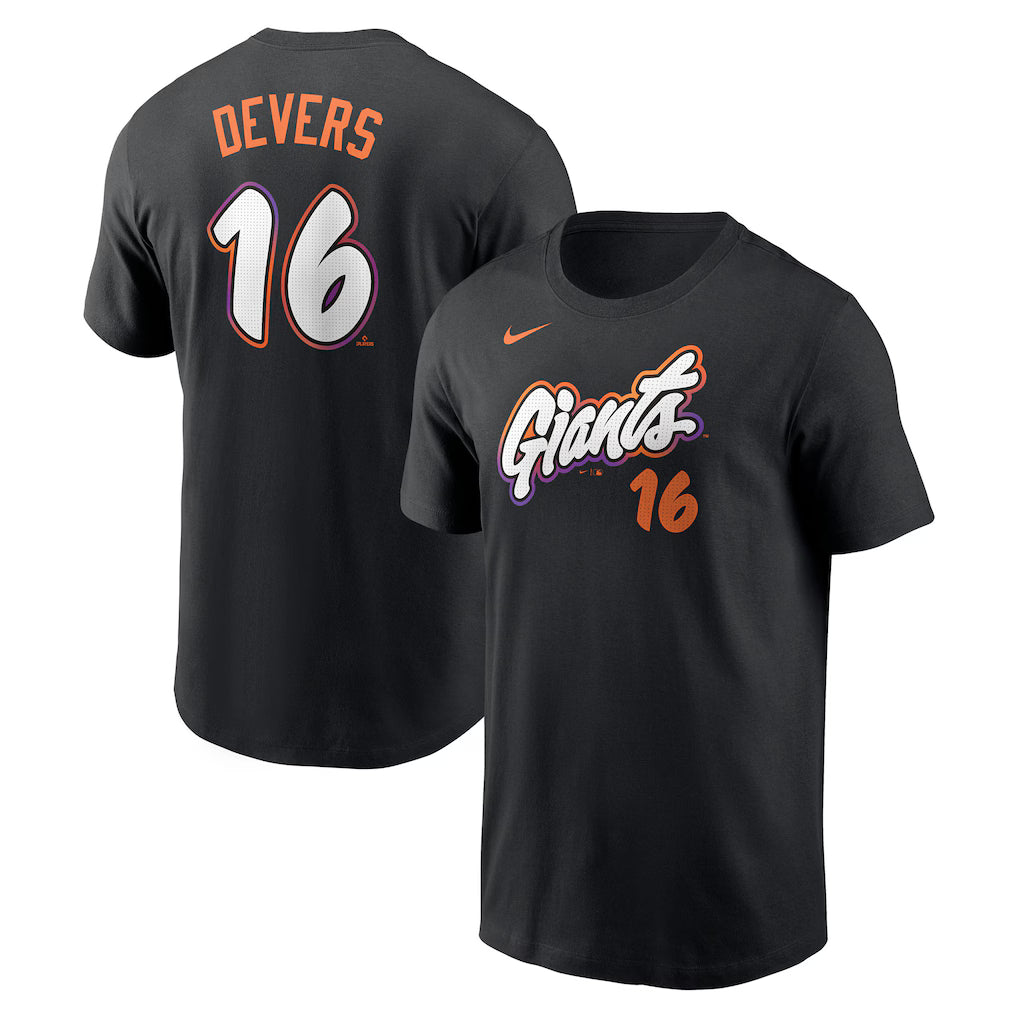 Rafael Devers San Francisco Giants Nike Name & Number T-Shirt - Black