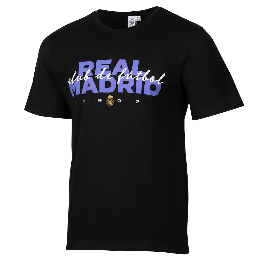 Real Madrid Sport Design Sweden Graphic T-Shirt - Black