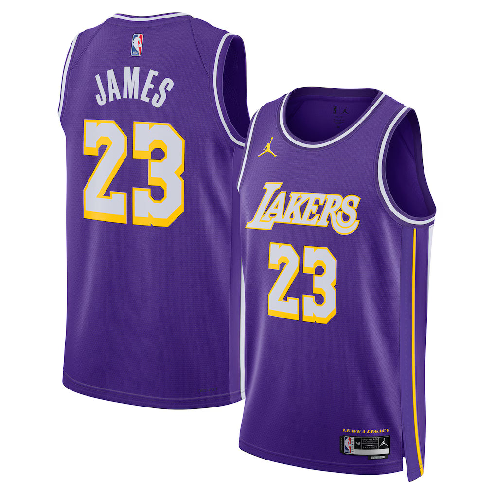 LeBron James Los Angeles Lakers Jordan Brand Unisex Swingman Jersey - Purple