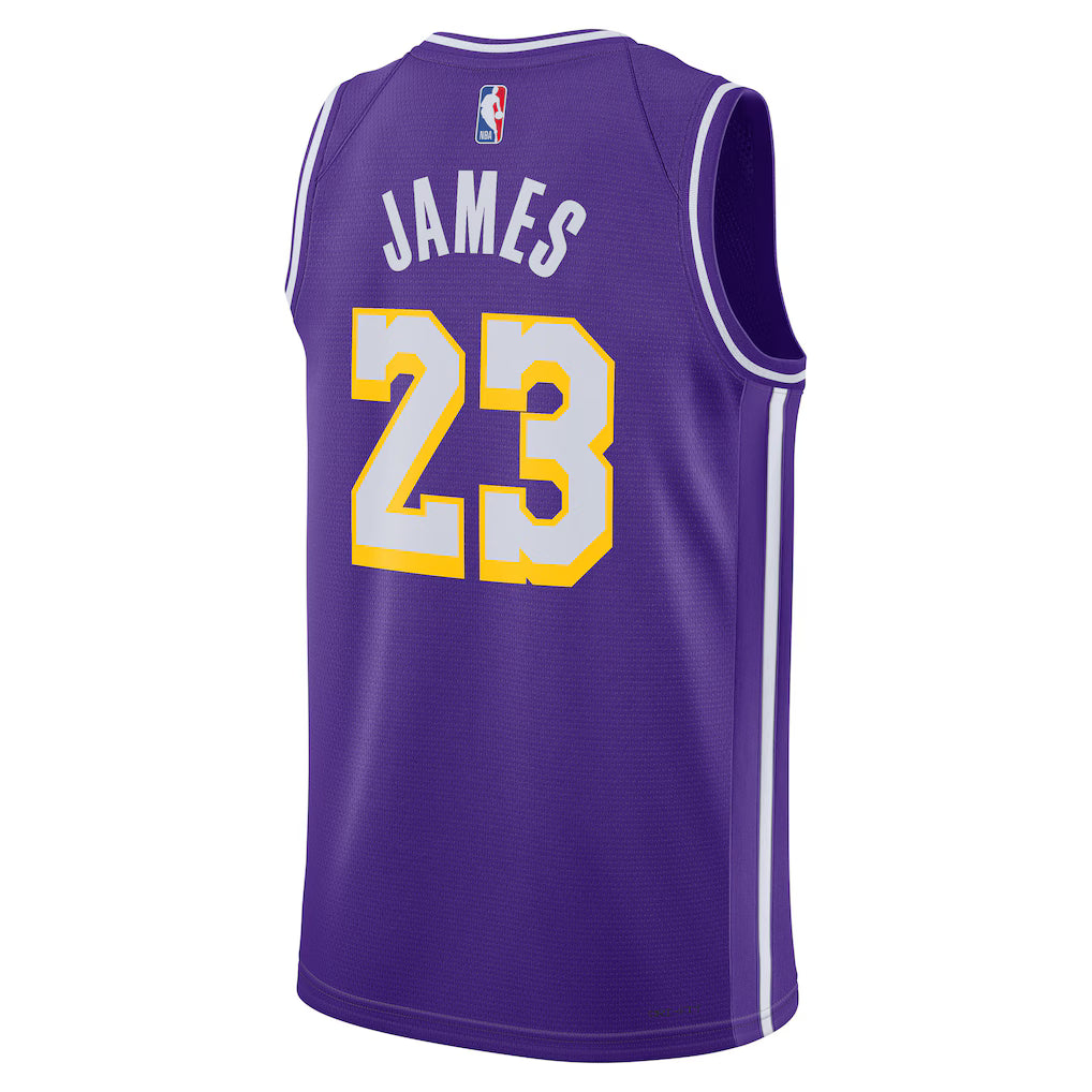 LeBron James Los Angeles Lakers Jordan Brand Unisex Swingman Jersey - Purple